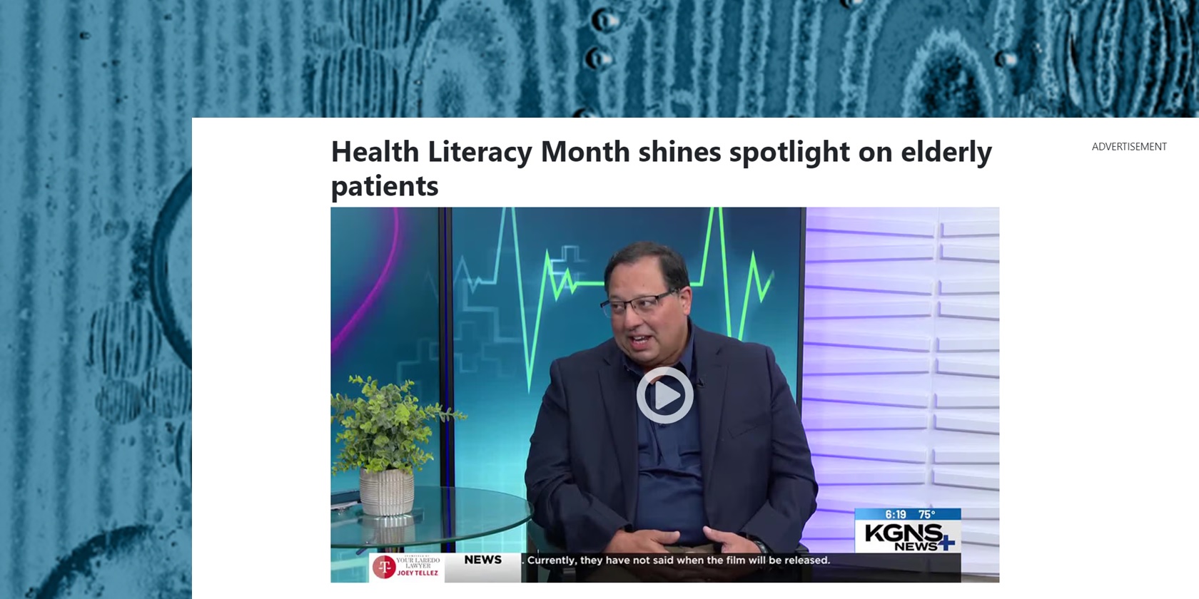 Health Literacy Month Shines Spotlight on Elderly Patients