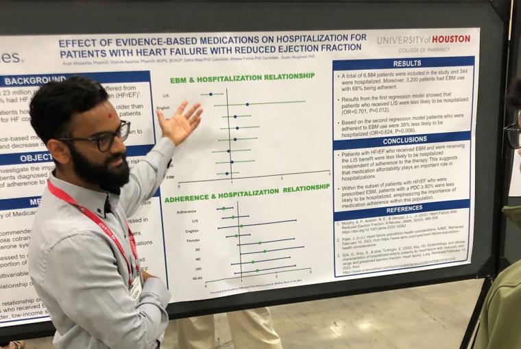 CareAllies pharmacy resident presenting research project at AMCP Conference