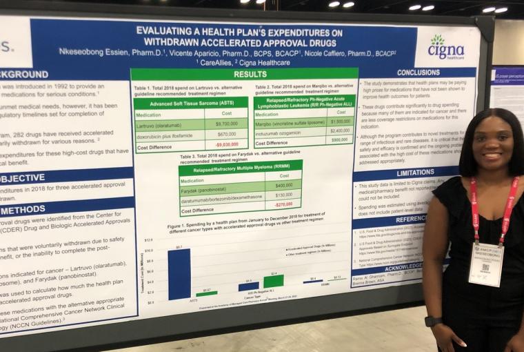 CareAllies pharmacy resident presenting research project at AMCP Conference